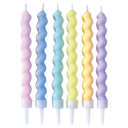 Bougies colorées Twisted Pastel