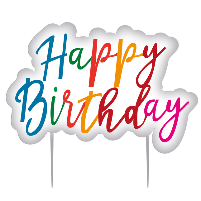 Bougie d'anniversaire colorée