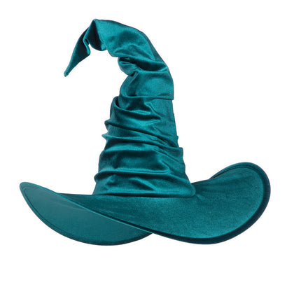 Chapeau de sorcière turquoise