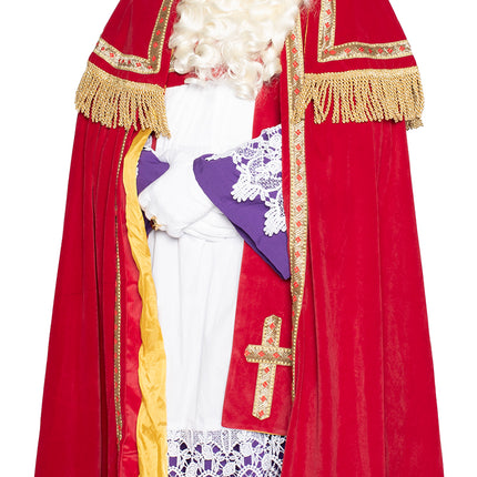 Costume de Sinterklaas complet en velours 4 pièces