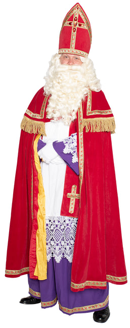 Costume de Sinterklaas complet en velours 4 pièces