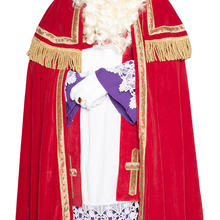 Costume de Sinterklaas complet en velours 4 pièces