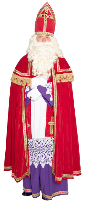 Costume de Sinterklaas complet en velours 4 pièces