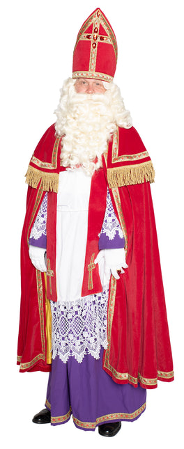 Costume de Sinterklaas complet en velours 4 pièces