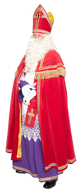 Costume de Sinterklaas complet en velours 4 pièces