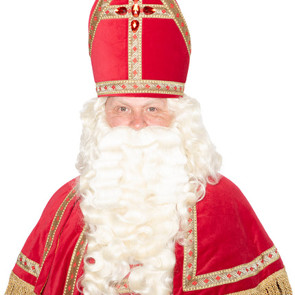 Costume de Sinterklaas complet en velours 4 pièces