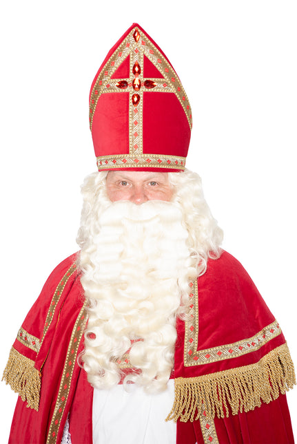 Costume de Sinterklaas complet en velours 4 pièces