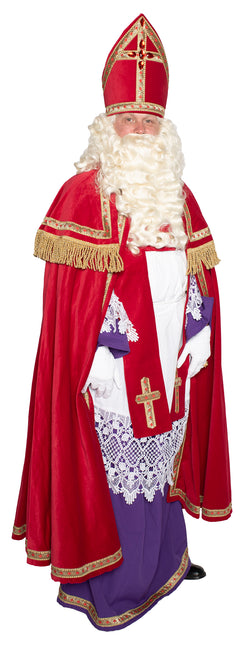 Costume Sinterklaas Velours de coton 4 pièces