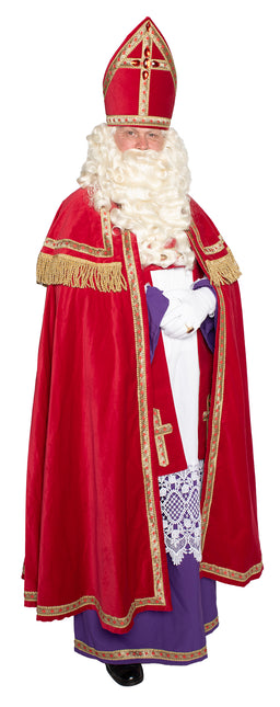 Costume Sinterklaas Velours de coton 4 pièces