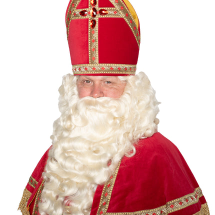 Costume Sinterklaas Velours de coton 4 pièces