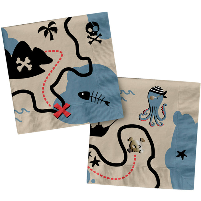 Serviettes Pirate 33cm 20pcs
