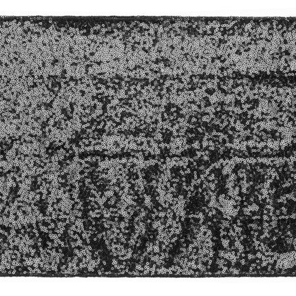 Chemin de table noir pailleté 5m