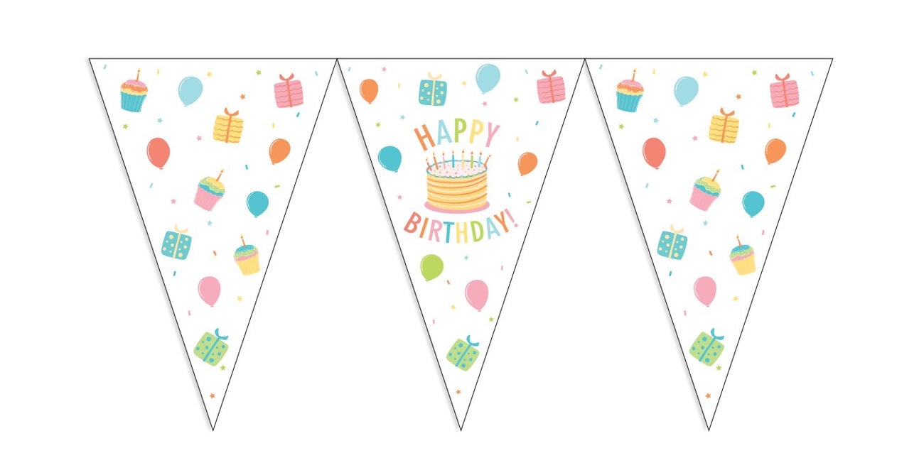 Happy Birthday Garland Cake 10m