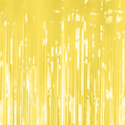 Rideau de porte jaune feuille métallique 2m
