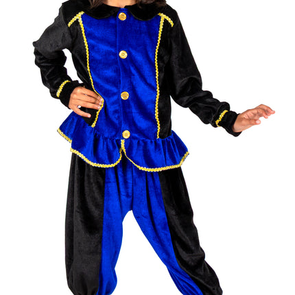 Costume de Piet pour enfant bleu/noir
