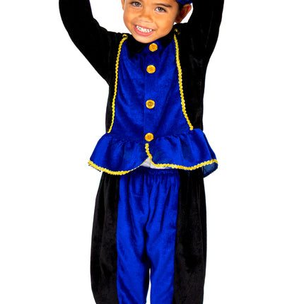 Costume de Piet pour enfant bleu/noir