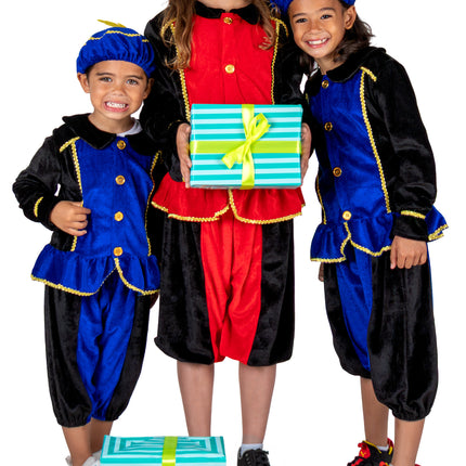 Costume de Piet pour enfant bleu/noir