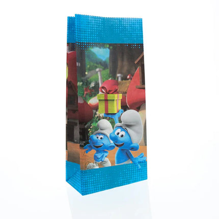 Sachets cadeaux Schtroumpfs 23 cm, lot de 10