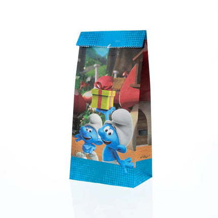 Sachets cadeaux Schtroumpfs 23 cm, lot de 10