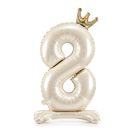 8 Year Figure Balloon Pearl Empty 84cm
