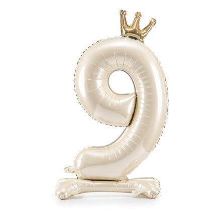 9 Year Figure Balloon Pearl Empty 84cm