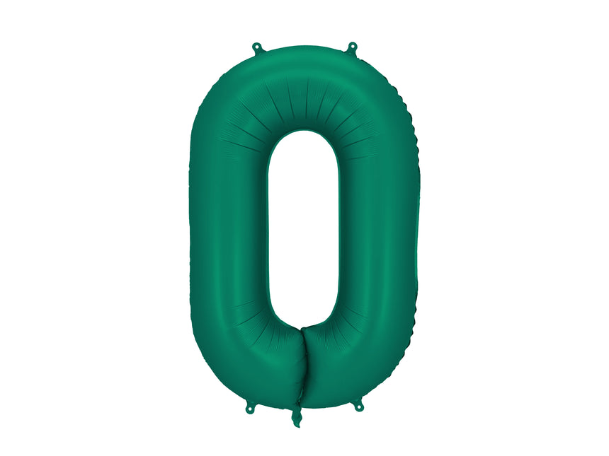 0 Year Figure Balloon Green Empty 86cm