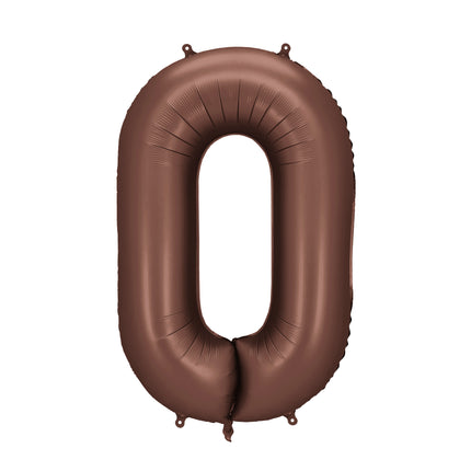0 Year Figure Balloon Brown Empty 86cm