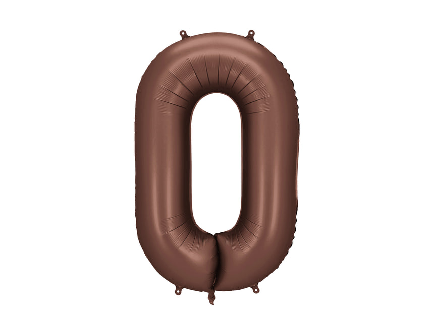 0 Year Figure Balloon Brown Empty 86cm