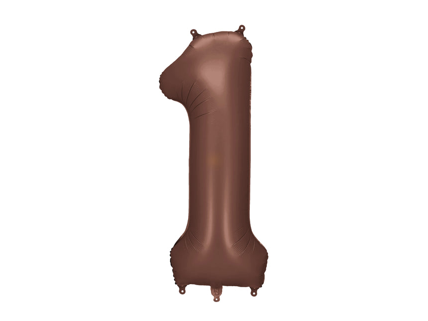 1 an Ballon à figures marron vide 86cm