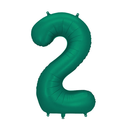 2 Year Figure Balloon Green Empty 86cm
