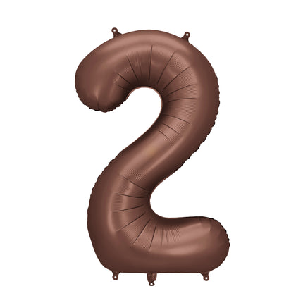 2 Year Figure Balloon Brown Empty 86cm