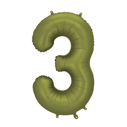 Ballon de 3 ans Vert olive vide 86cm