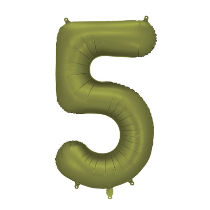 Ballon de 5 ans avec personnage Vert olive vide 86cm