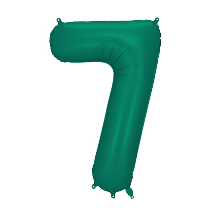 7 Year Figure Balloon Green Empty 86cm