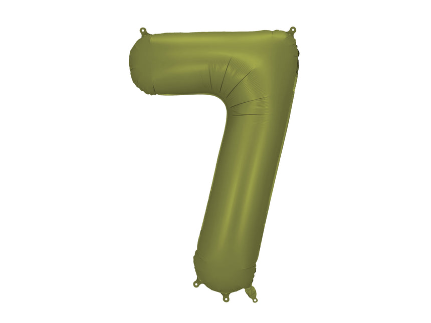 7 Year Figure Balloon Green 86cm