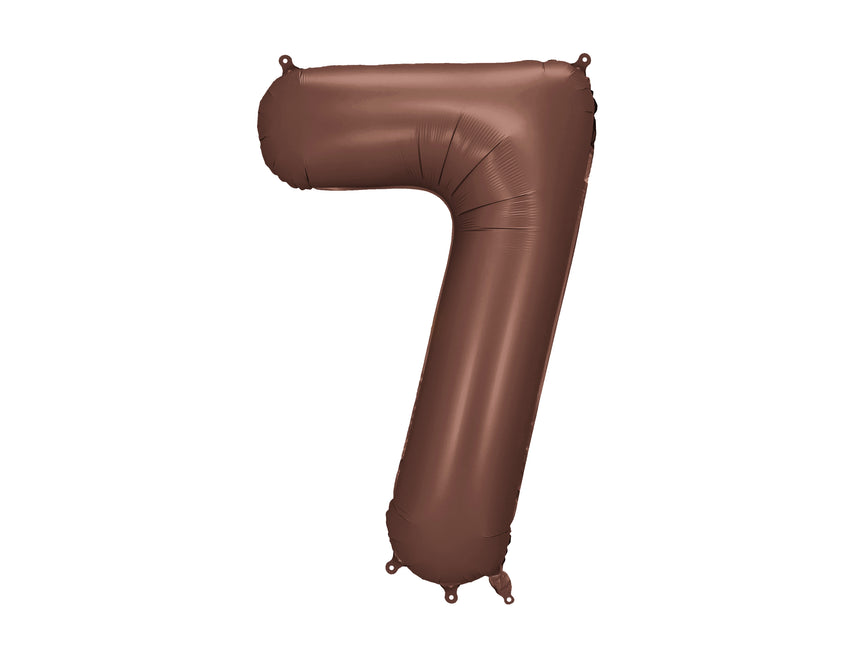7 Year Figure Balloon Brown 86cm