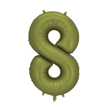 8 Year Figure Balloon Green Empty 86cm