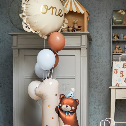 1 an Ballon à l'hélium Beige vide 51cm