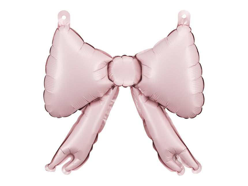 Ballon à nœud rose clair 25cm