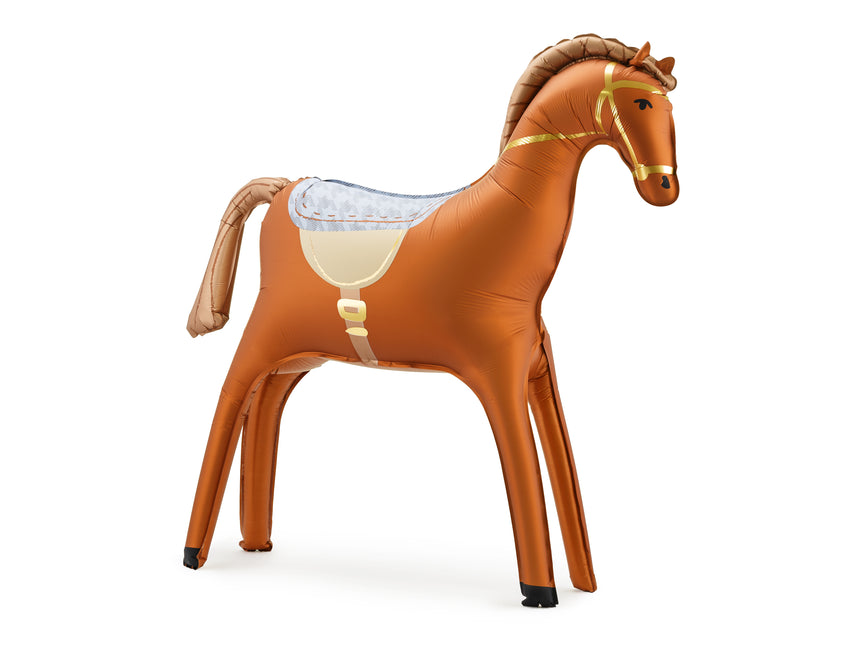 Ballon de baudruche Cheval, 112x97 cm, mélange
