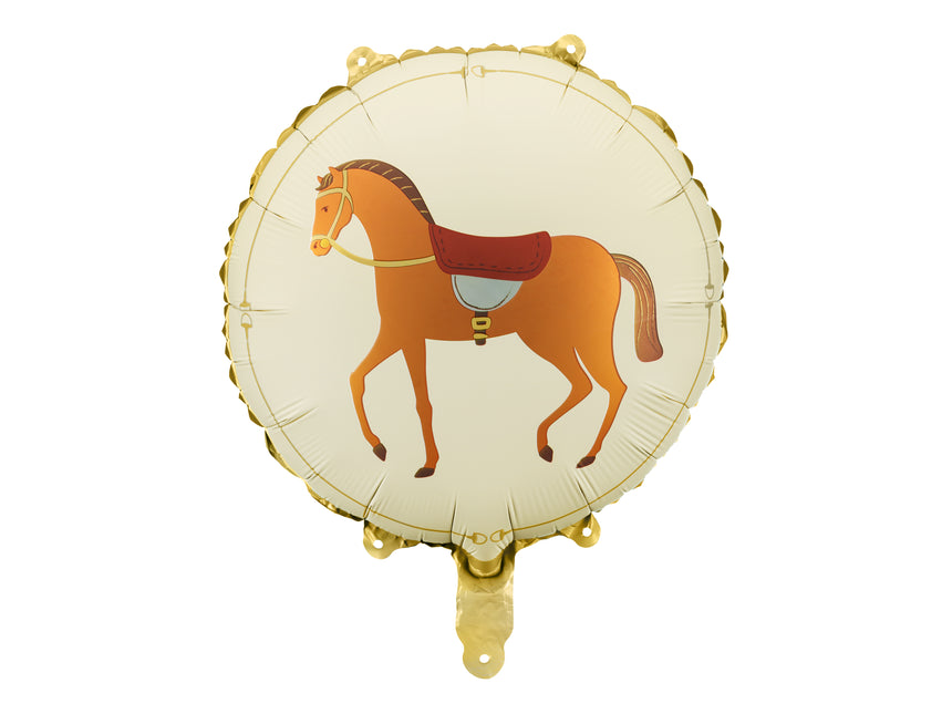 Ballon de baudruche Cheval, 45 cm, mélange