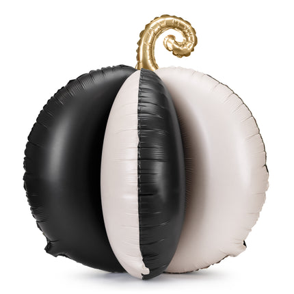 Ballon Citrouille Noir Blanc Vide 58cm