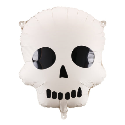 Halloween Ballon à hélium blanc noir tête de mort vide 41cm