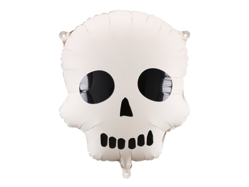 Halloween Ballon à hélium blanc noir tête de mort vide 41cm