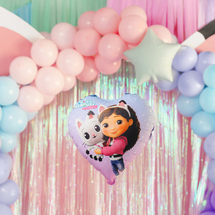 Ballon de baudruche en aluminium Coeur de la maison de poupée de Gabby, 35cm