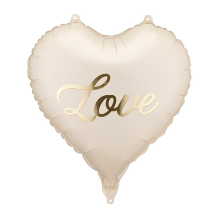 Ballon de baudruche coeur Love, 45 cm, mélange Empty
