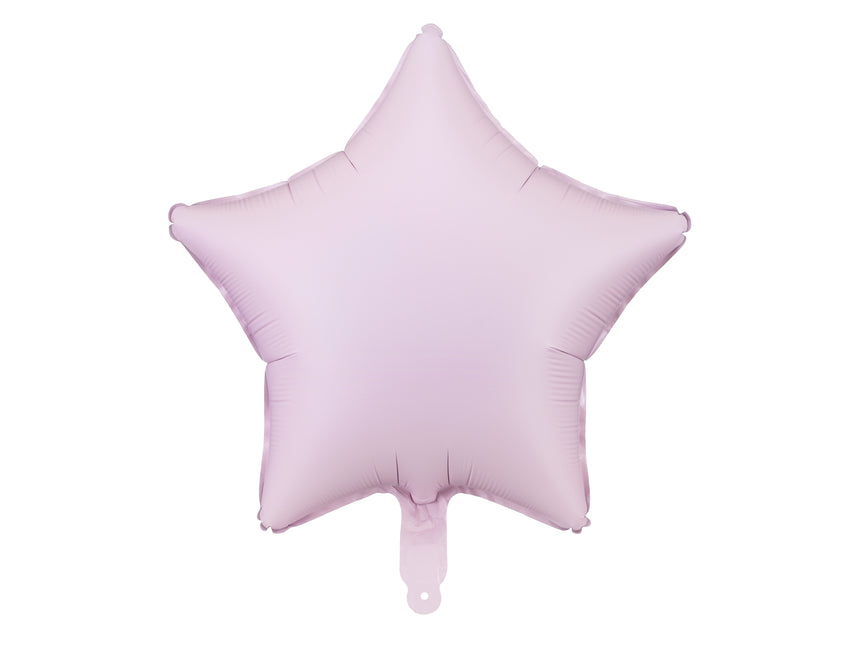 Ballon à l'hélium étoilé violet vide 48cm