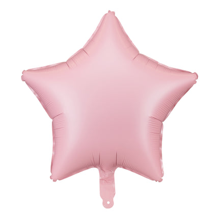 Ballon à l'hélium étoile rose vide 48cm