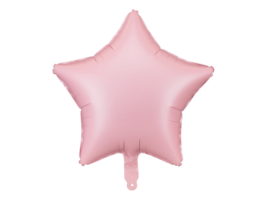 Ballon à l'hélium étoile rose vide 48cm