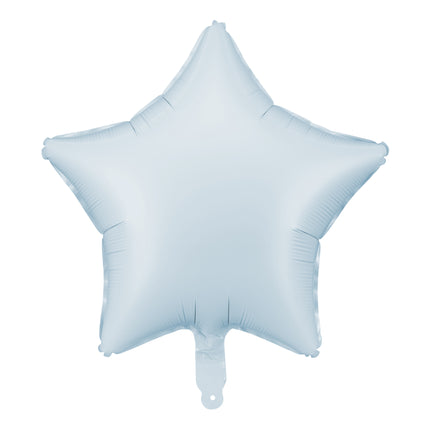 Ballon à l'hélium étoilé bleu vide 48cm